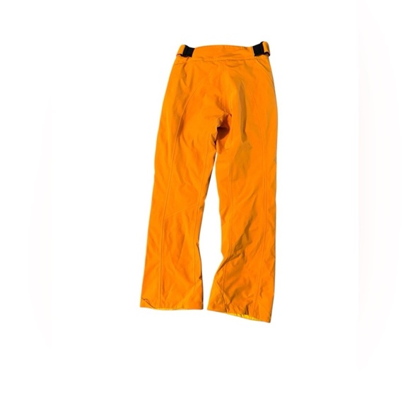 MOUNTAIN FORCE Women’s Ski Snow Pants Orange Adjustable Insulated Size 34 Small - Picture 2 of 14